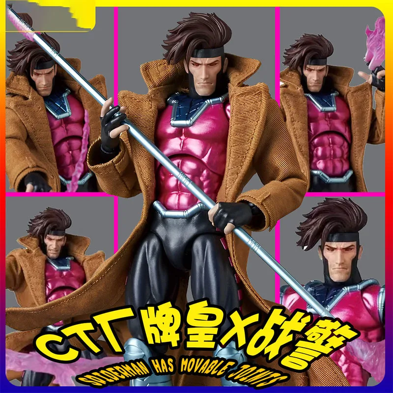 

Ct Toys Gambit Mafex 131 Figure X-Men Shf Wolverine Anime Action Figure Collectible Statue Detachable Model Boys/Friend Gifts