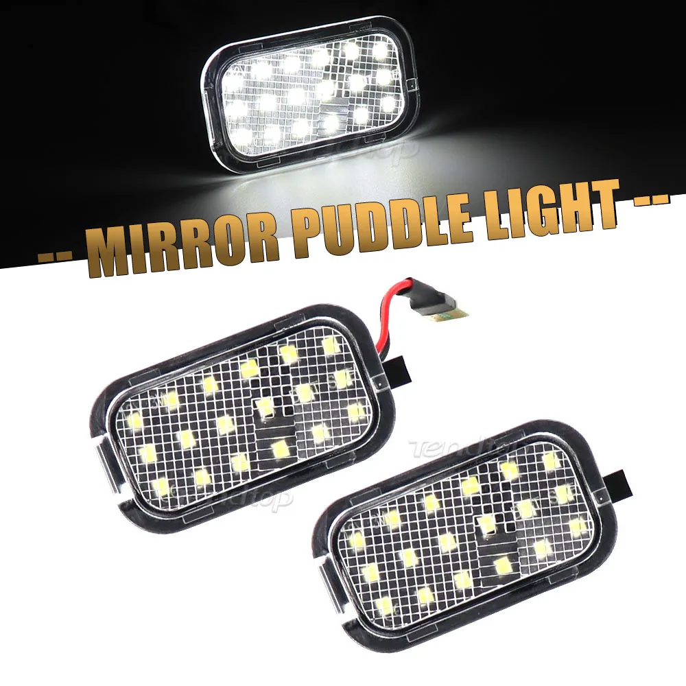 LED Puddle Light Under Side Mirror Light Puddle Lamp For Cadillac Escalade Avalanche Silverado Suburban Tahoe GMC Yukon