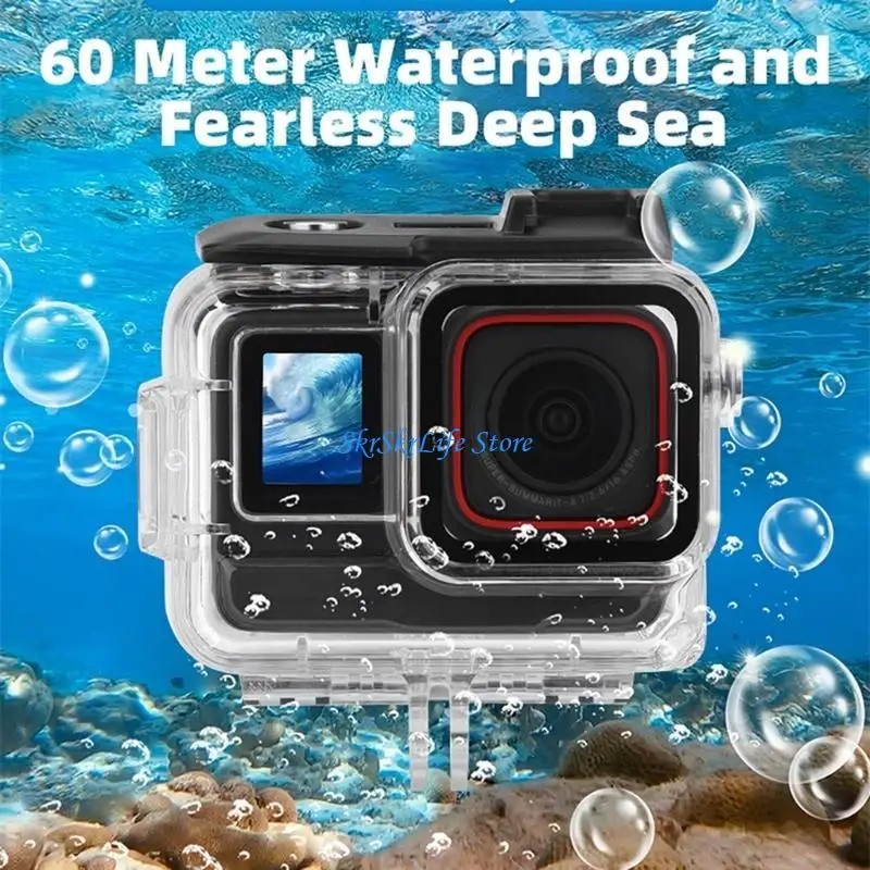 E65E 196.85ft حافظة للغوص مقاومة للماء لحاوية الكاميرا 360Ace