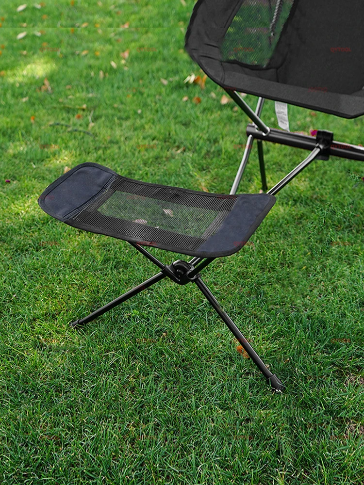 Footrest Camping Portable Outdoor Telescopic Folding Chair Footstool Collapsible BBQ Beach Fishing Travel Recliner Foot Rest