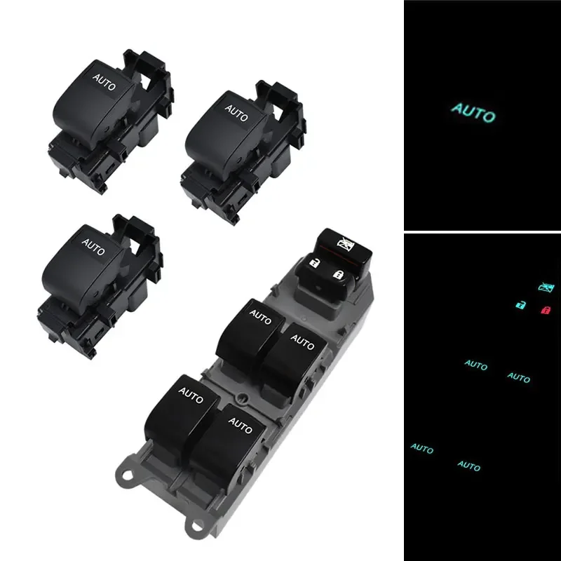 

Кнопка переключения автомобильного стекла светодиодсветодиодный подсветсветильник LHD левое вождение для Toyota Camry RAV4 Corolla Yaris Vios Highlander