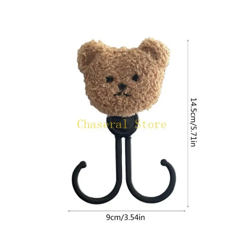 E7CE Pram Hook Baby Stroller Double Hook Hanger Organizers for Diaper Bag