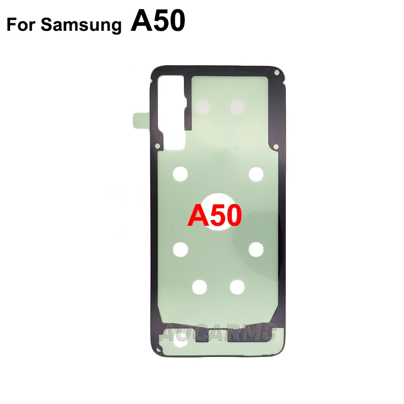 Aocarmo For Samsung Galaxy A50 A8S A50s Back Cover Adhesive Rear Housing Back Door Sticker