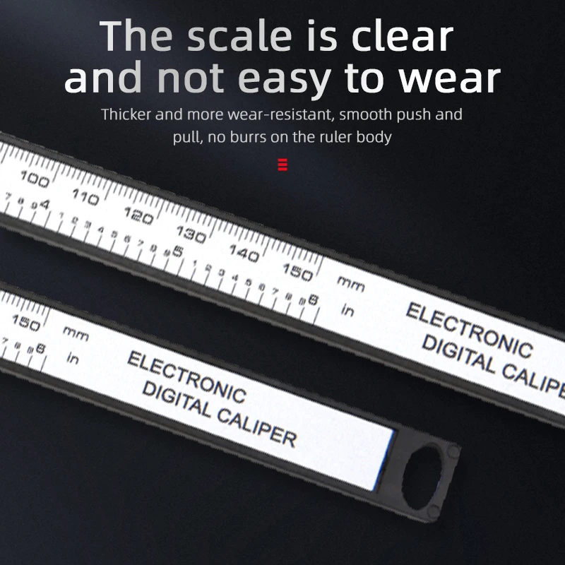 Digital Caliper Electronic Plastic Calipers Vernier Measuring Tools Carpentry Tool Ruler Large Screen Pachometer Digital Caliber