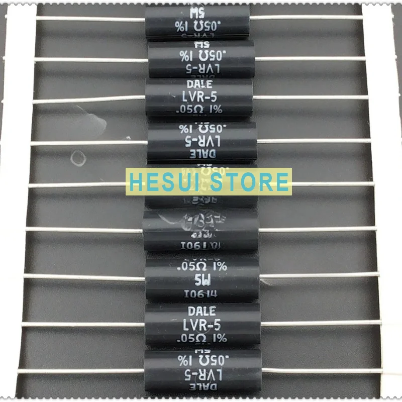 0.05R 5W DALE LVR-5.05Ω 0.05 Ohm, inductive wire wound resistor