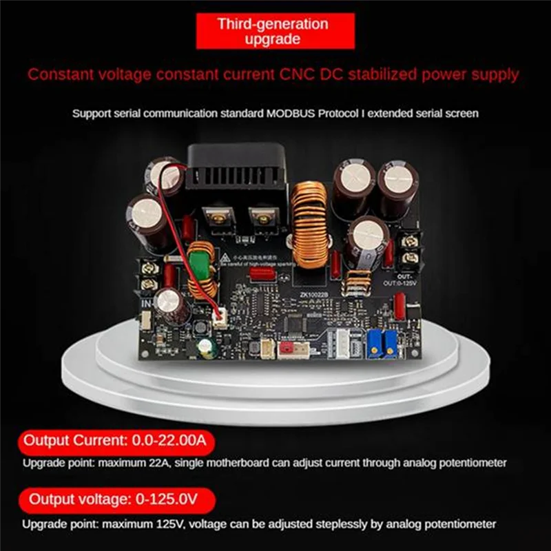 ZK-10022 125V 22A 1500W 조정 가능한 DC 전원 공급 장치 모듈 안정화된 전압 일정 전압 일정 전류 스텝다운