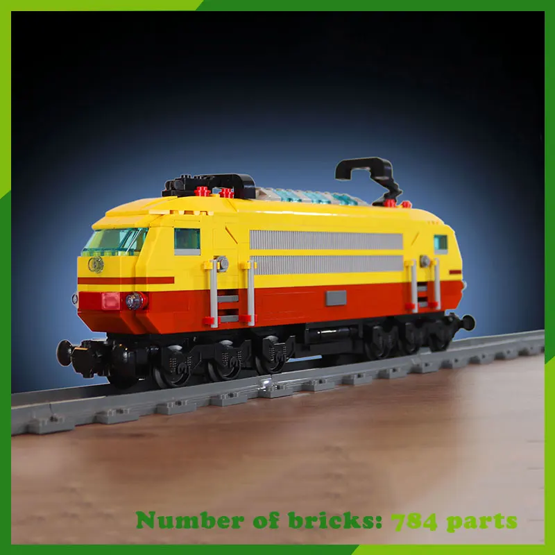 E-103 Train MOC Building Blocks Railways Locomotive Model DIY Bricks Assemble Toy Creative Technology Collect Xmas Gift 784PCS