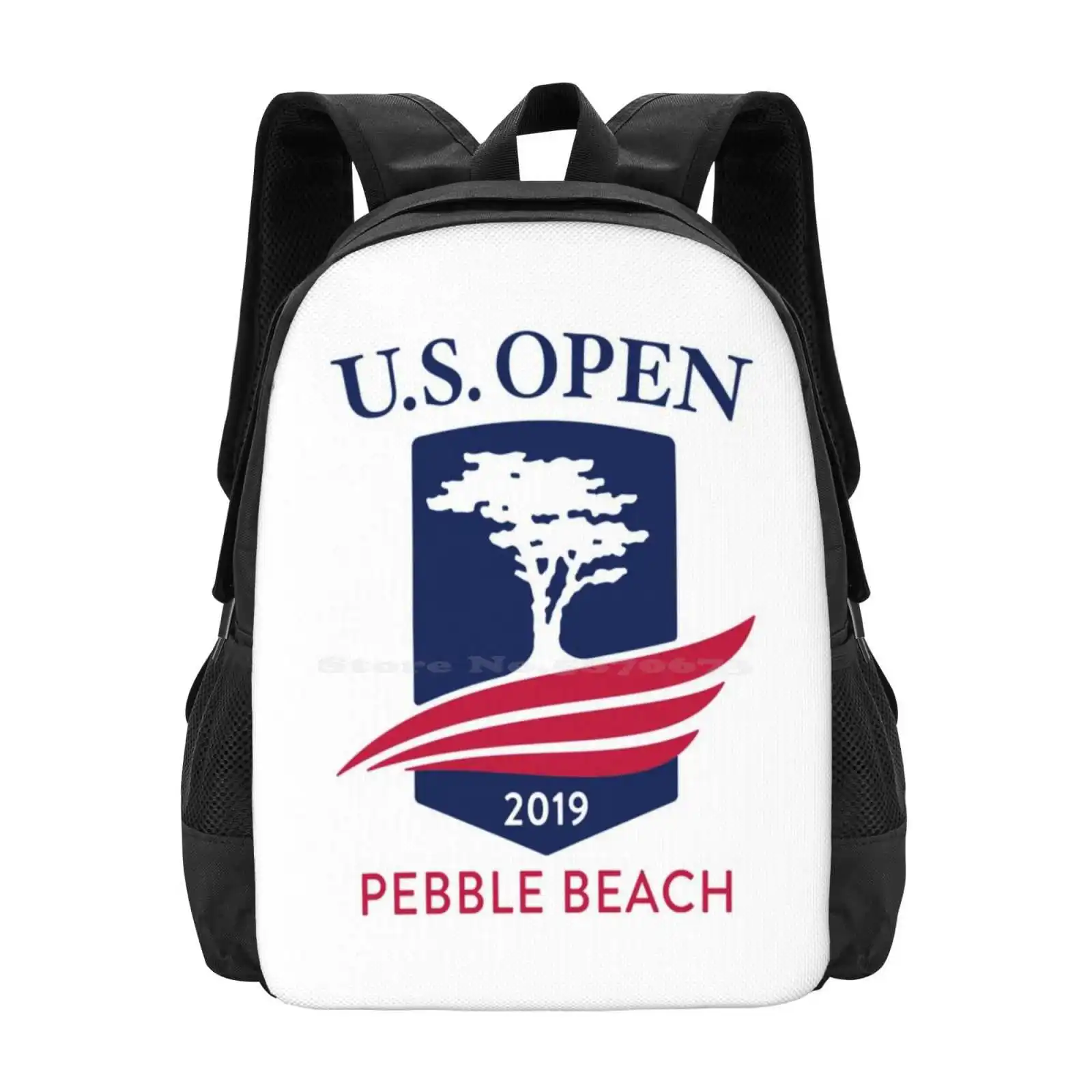 Us Open 2019 Pattern Design Laptop Travel School Bags Top Boys Children Family Female Golfer Keepsake Kids Memento Novelty