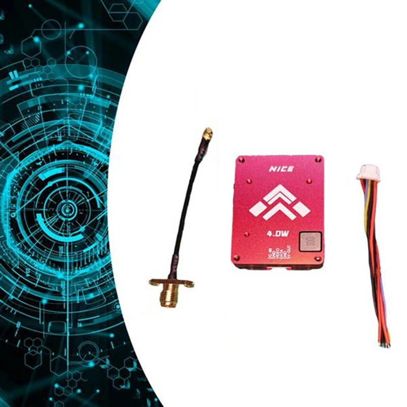 4 Вт 5,8G VTX 4000 МВт 64-канальный FPV видеопередатчик RFPA5542 Усилитель для FPV RC Дрон дальнего действия