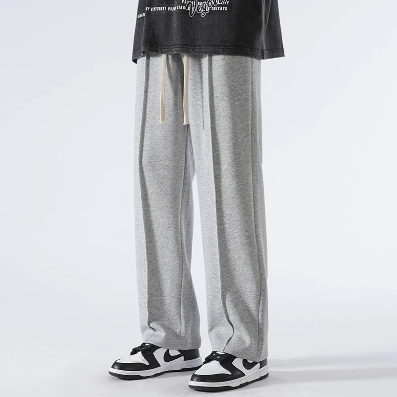 

Sweatpants Wide Leg Sports Pants 65% Cotton Baggy Joggers Neutral Loose Outdoor Personality Design Spring Fitness Trousers