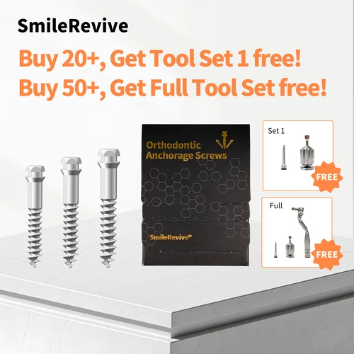 Imagen 2 del producto SmileRevive-tornillo de anclaje para implante de ortodoncia Dental, minitornillos de expansión ósea de ortodoncia y destornillador de torsión