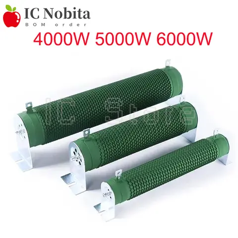 RXG20 4000W 5000W 6000W High Power Brake Load Resistor Ripple Wirewound Resistance 5 10 15 20 30 40 50 60 70 75 80 100 150Ohm