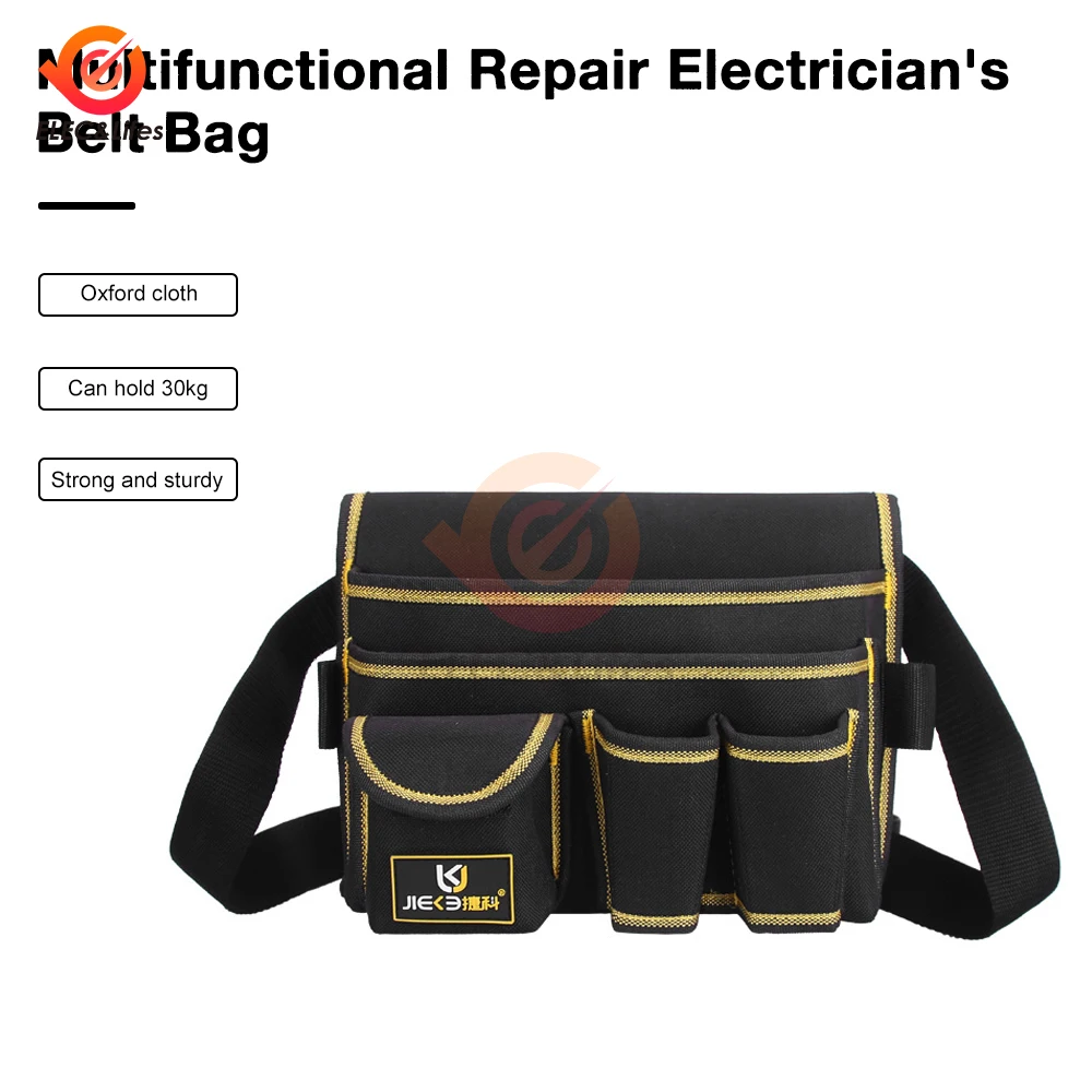 Multi-functional Drill Holster Repair Waist Tool Bag Electric Waist Belt Tool Pouch Bag for Wrench Hammer Screwdriver
