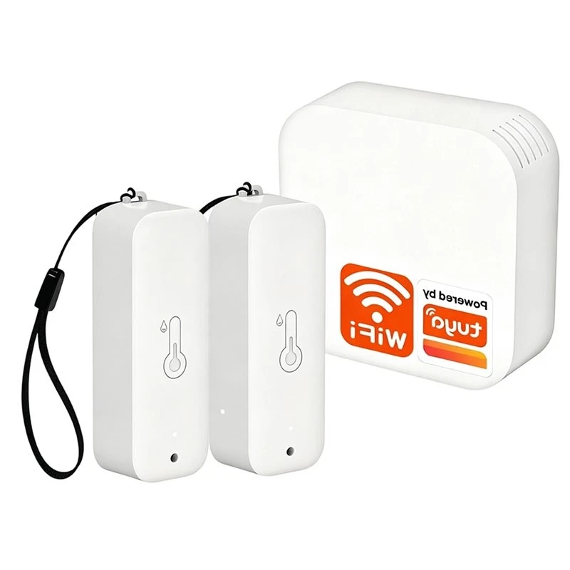 A04G-Tuya Smart Wifi Temperature And Humidity Weather Station App Home Detector Linked Compatible For Alexa Google Speaker