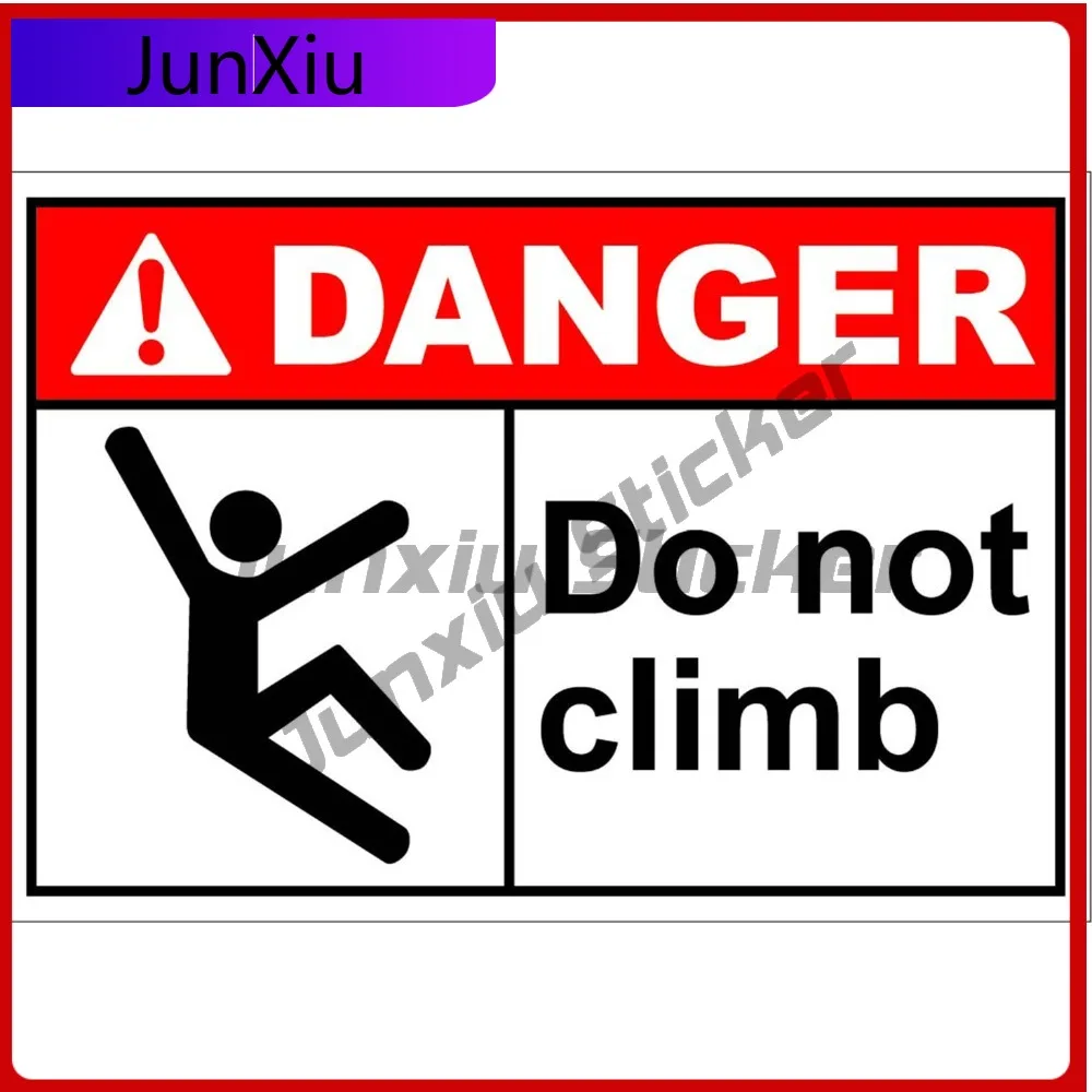 

Do Not Climb Trendy Best Gift Vinyl Aesthetic Bumper Decal Decoration Waterproof Car Laptop Window Auto Exterior