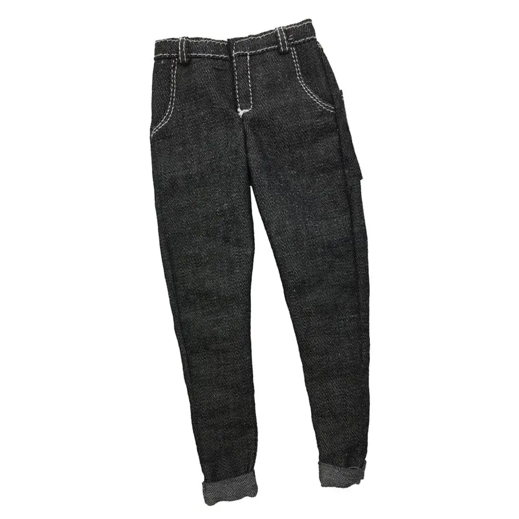 Pantalones Vaqueros de Mezclilla para Figura de Acción Masculina 1/6, Material de Vaquero, para Coleccionistas