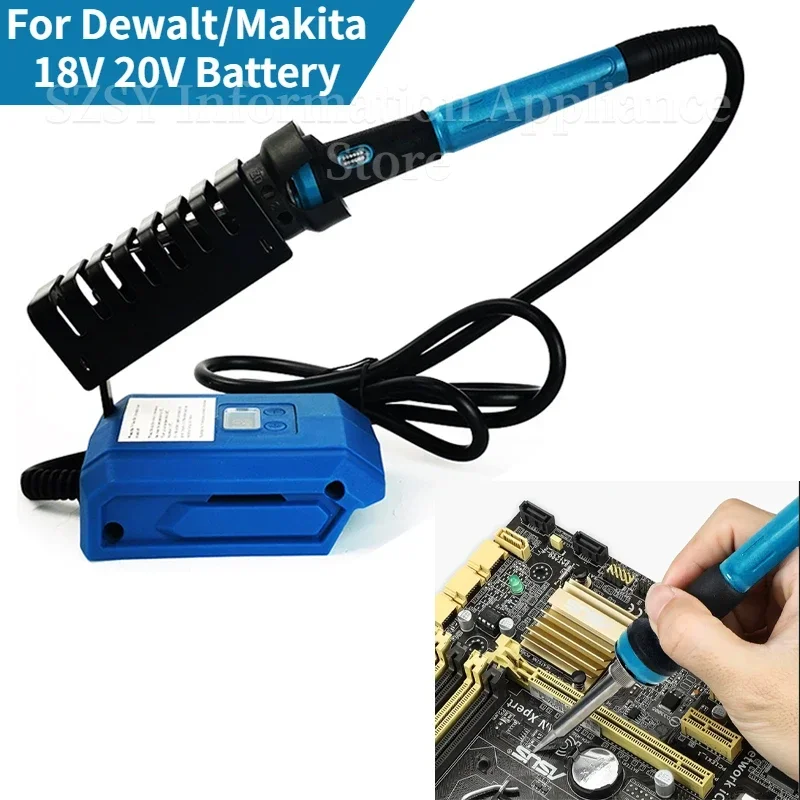 For Makita/Dewalt Milwaukee 60W Digital Electric Soldering Iron Adjustable Internal Heating 936M Solder Tip Soldering Station