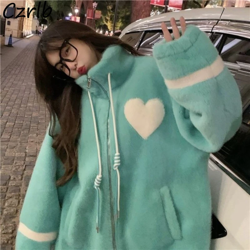 

Базовые куртки женские нежные Ulzzang студенческие Kawaii лоскутный дизайн Пальто зимние свободные женские корейский стиль стильные молодые повседневные