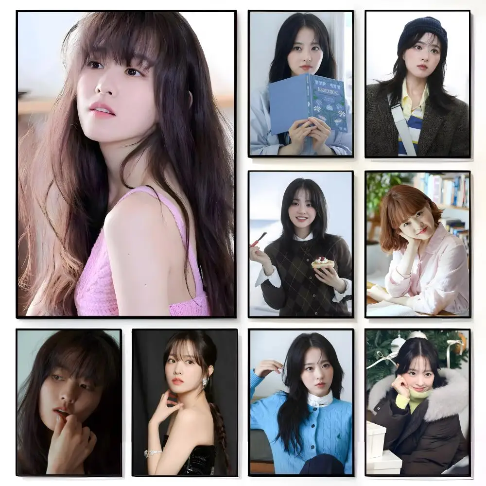 Koreanische schöne Schauspielerin Star P-Park Bo junge Poster amerikanische Film Wandbild Home Kinderzimmer Wand Dekor Druck