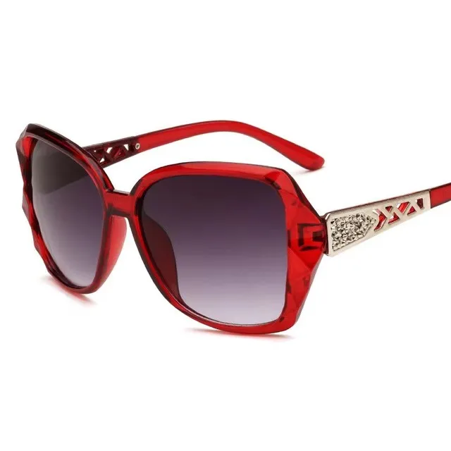 Fashion Square Sonnenbrille Frauen Luxus Marke Große Lila Sonnenbrille Weibliche Spiegel Shades Damen Oculos De Sol Feminino – Detail 2