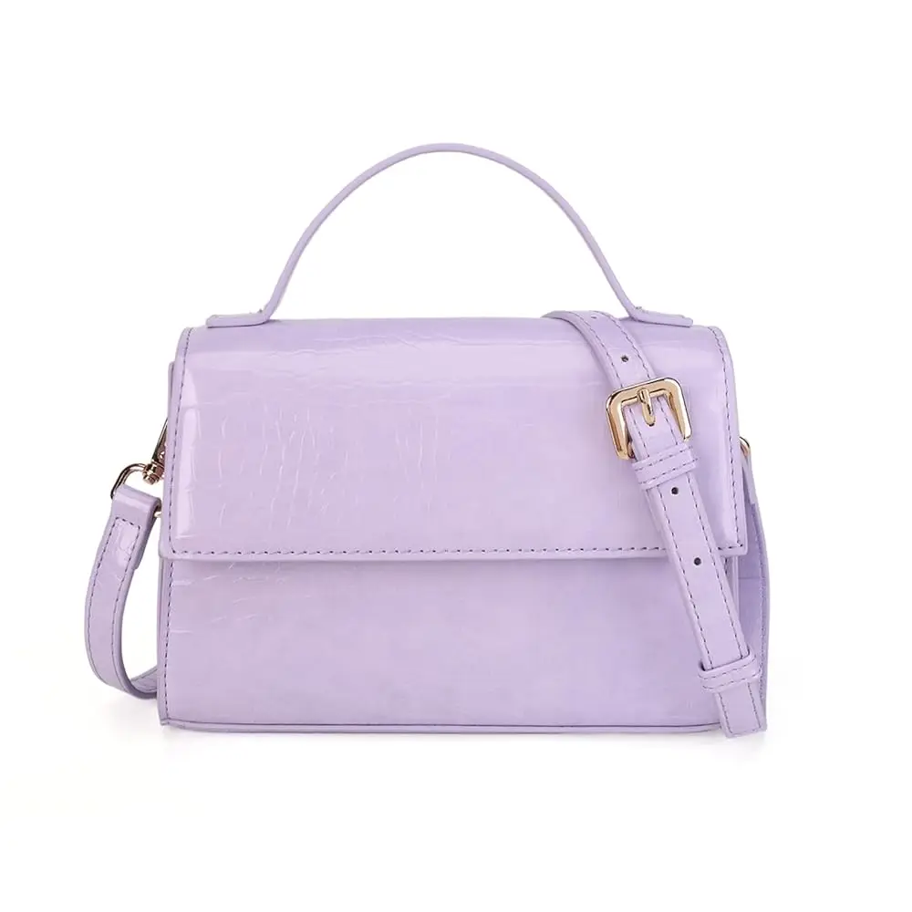 

Small Leather Crossbody Purse for Women Trendy Ladies Top Handle Shoulder Bags