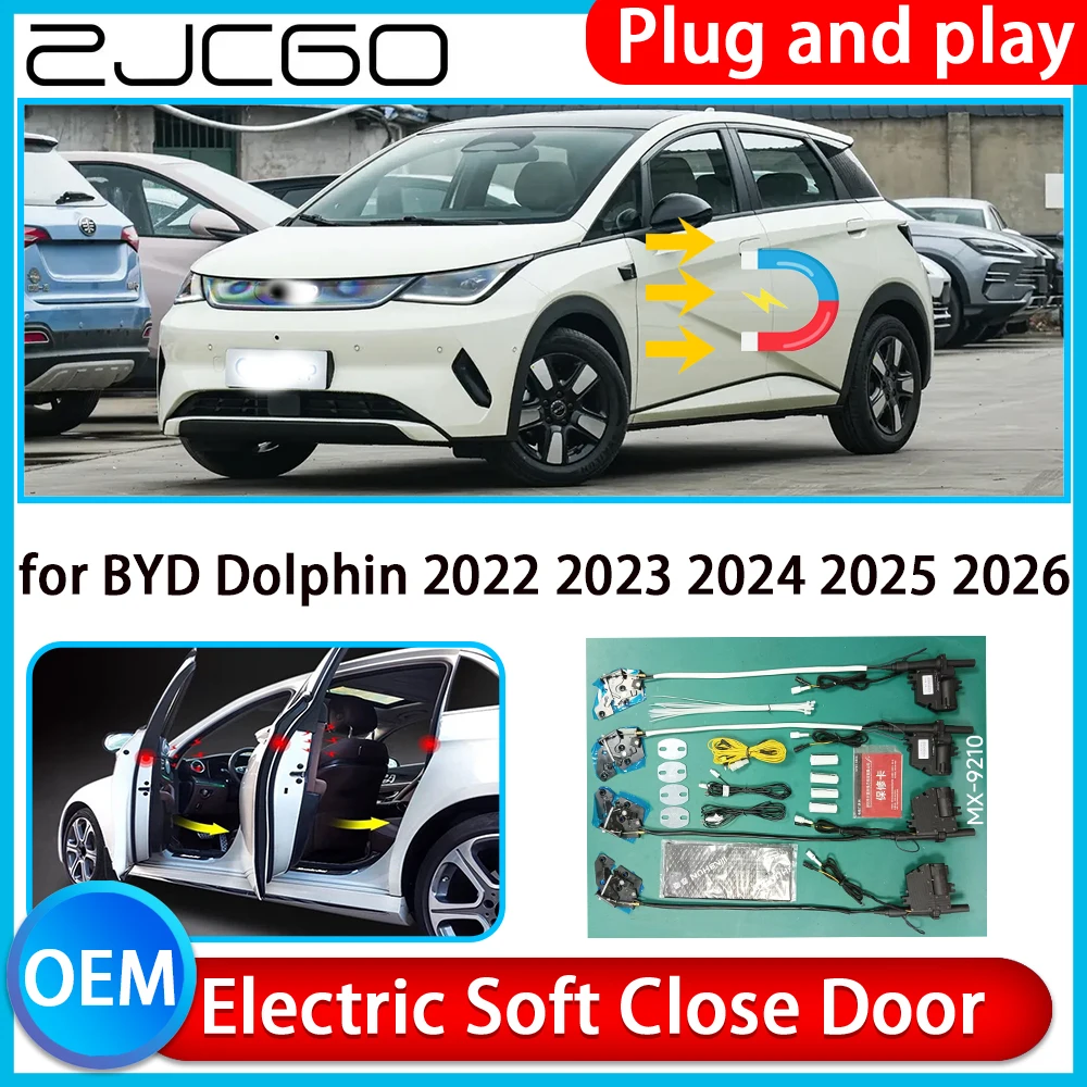 

ZCJGO for BYD Dolphin 2022-2026 Auto Pull Car Soft Close Kit Door Power Latch Electric Door Catch Soft Closing Assist