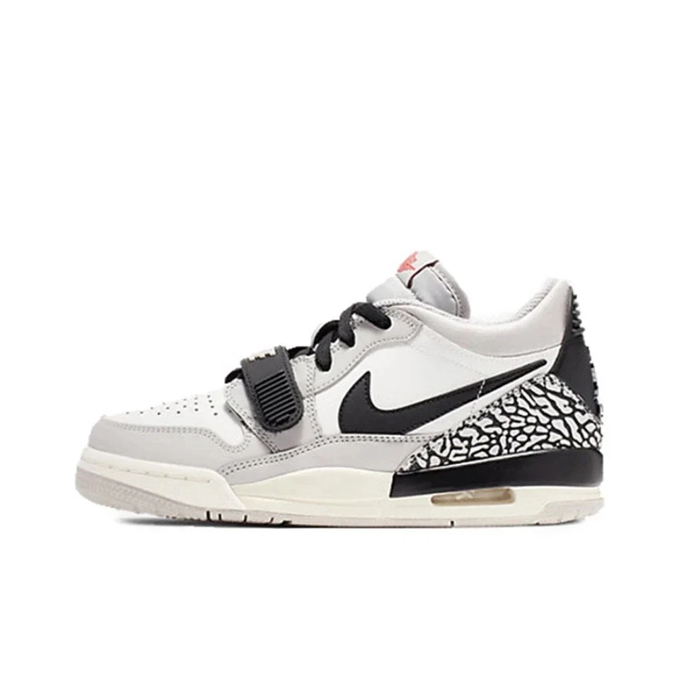 

Original Air Jordan Legacy 312 Low 'White Cement' GS Size For Women Retro Classic Casual Street Basketball Shoes CD9054-101