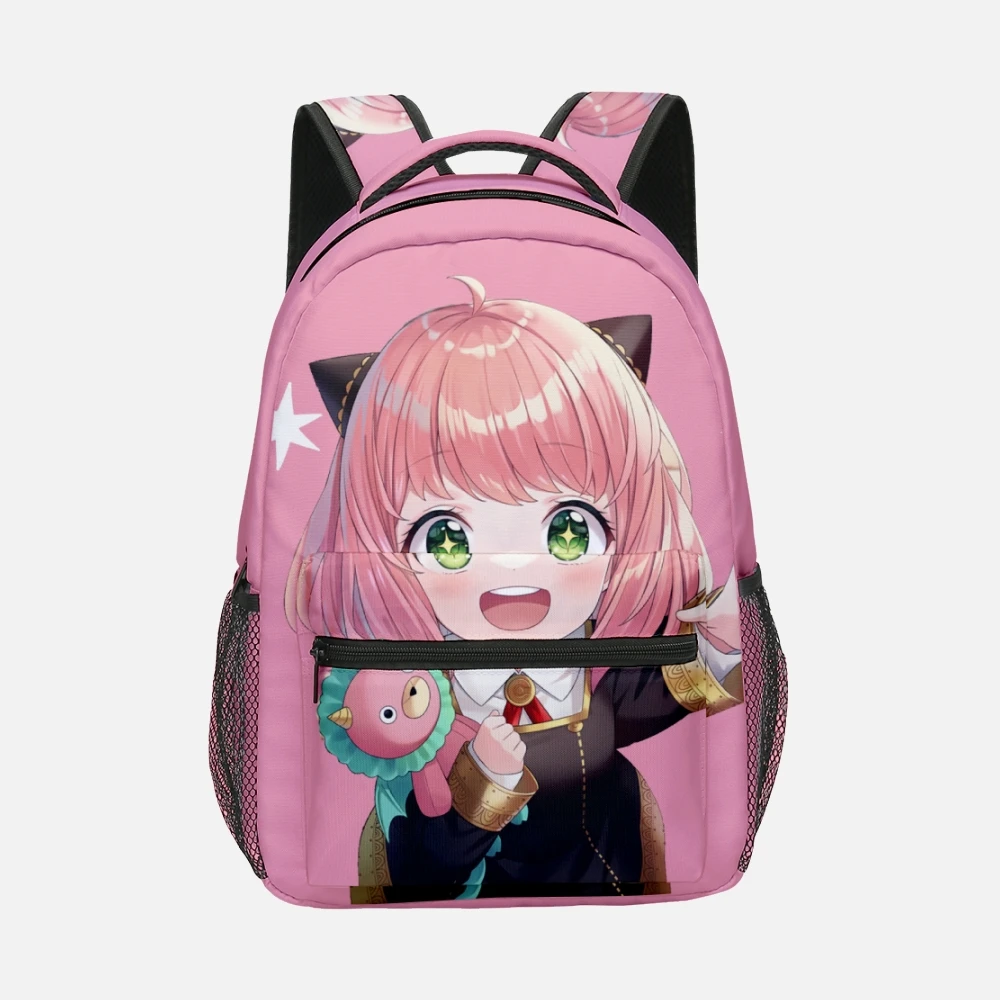 Trendy Youthful School Bags Unisex Anime Spy X Family Anya Travel Bags 3D Print Oxford Waterproof Notebook Shoulder Backpacks