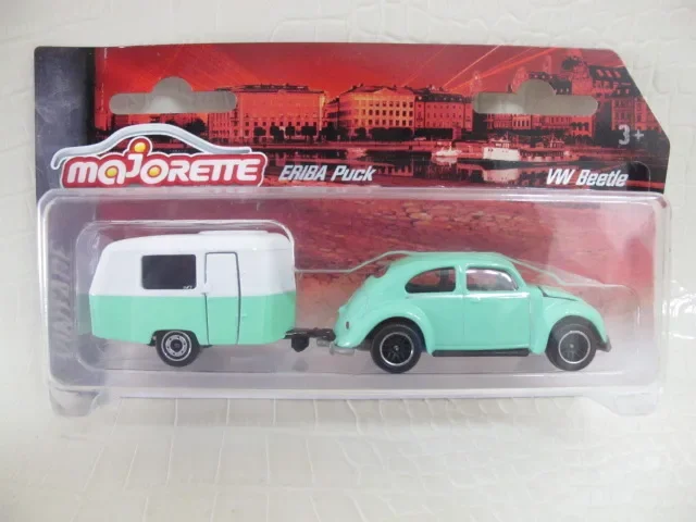 

Винтажный прицеп Majorette 1/64 ERIBA PUCK, литая под давлением модель автомобиля, детские игрушки, подарок