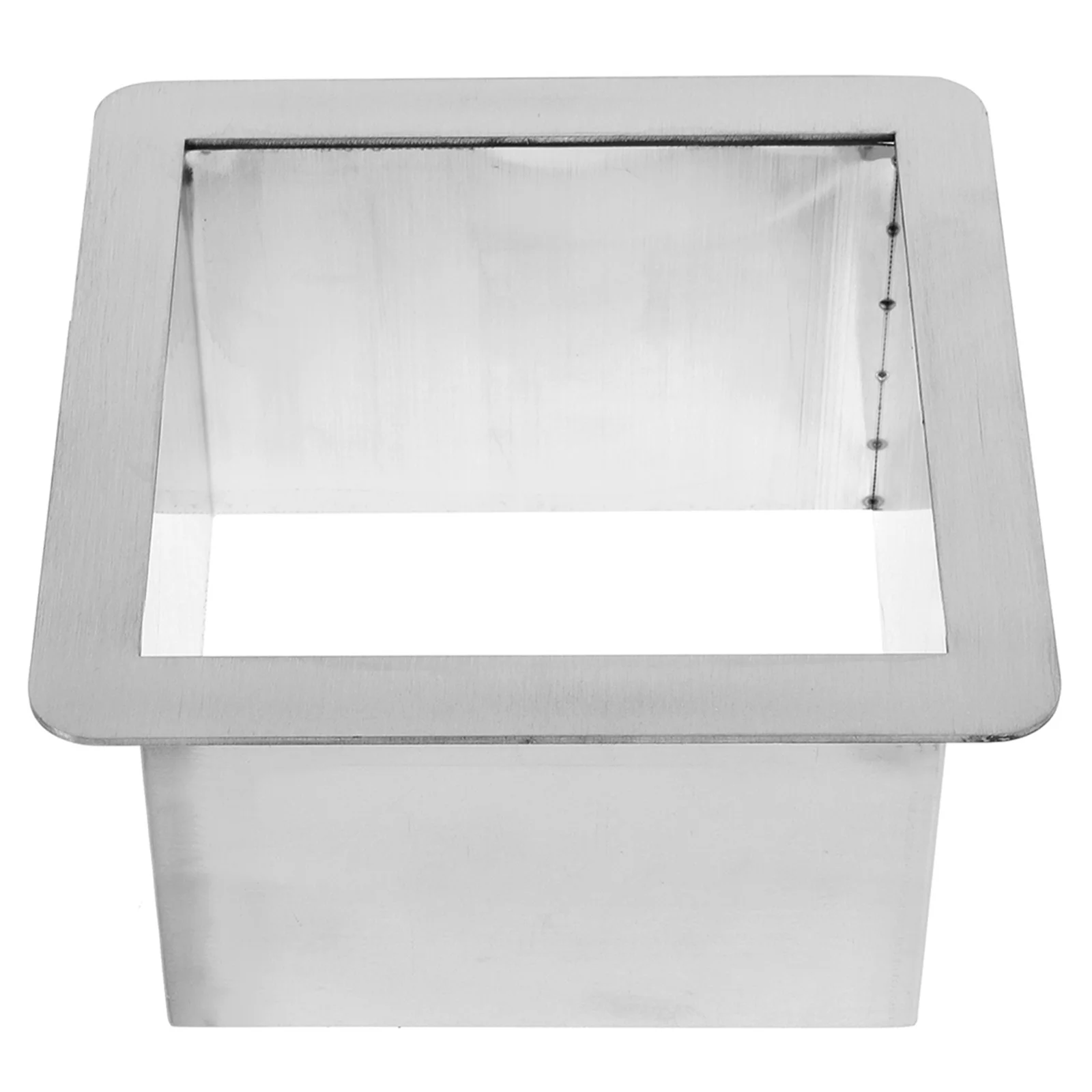 

Втулка для мусора из нержавеющей стали, квадратная столешница, встроенные металлические втулки для кухонных отходов, встраиваемые втулки для столешницы