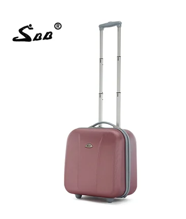 Women 16 inch carry on hand luggage suitcase airplane under seat Travel trolley Suitcase with wheels Cabin Rolling Luggage Bag