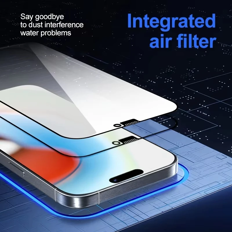 1-3 Piezas Protector de Pantalla de Vidrio Templado HD sin Polvo para iPhone 18 Pro Max 17 16 15 14 13 12 11 X XR XS Max 7 8 Plus Mini 5