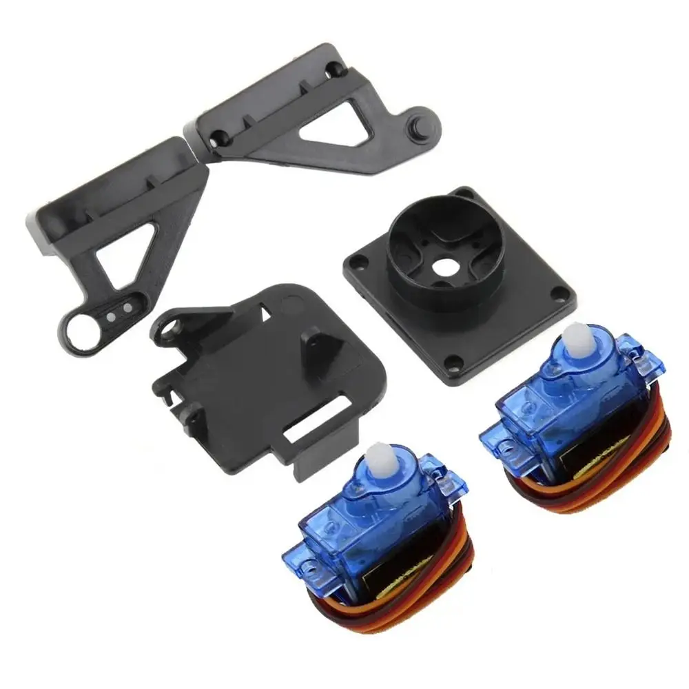 SG90 MG90s 9g Steering Gear Pan Tilt Two Axis PTZ Ultrasonic Aerial Model Camera Mount FPV Camera Support Rc Plane Parts