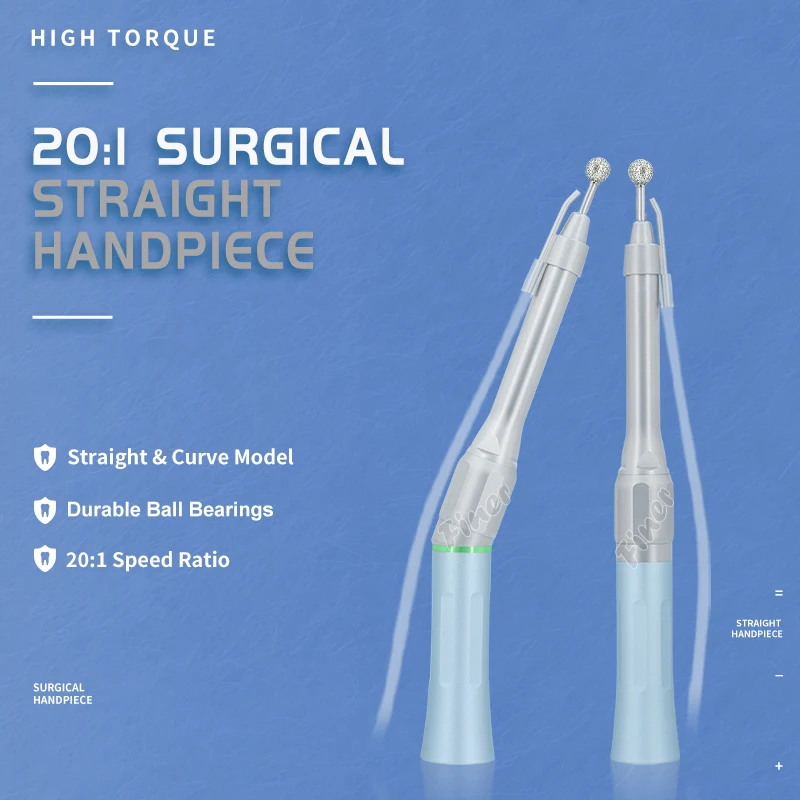 Dental Osteotomy Handpiece 20 Degree Surgical Straight Handpiece for Dental Implant Sinus Lifting Bone ENT Lumbar Surgery