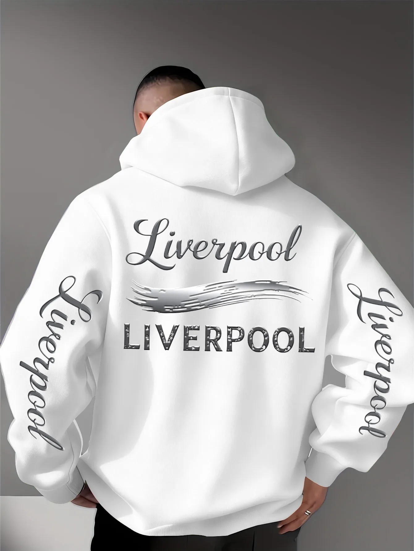 Autumn Winter Clothing men's hoodie City Letter Word Pattern Comfort Relaxed Daily preppy Wear streetwear hip hop swag tracksuit