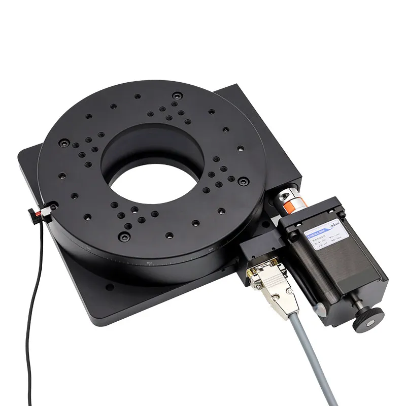 Electric rotary table indexing plate hollow precision automatic turntable lift table can be matched with  of integrated drive