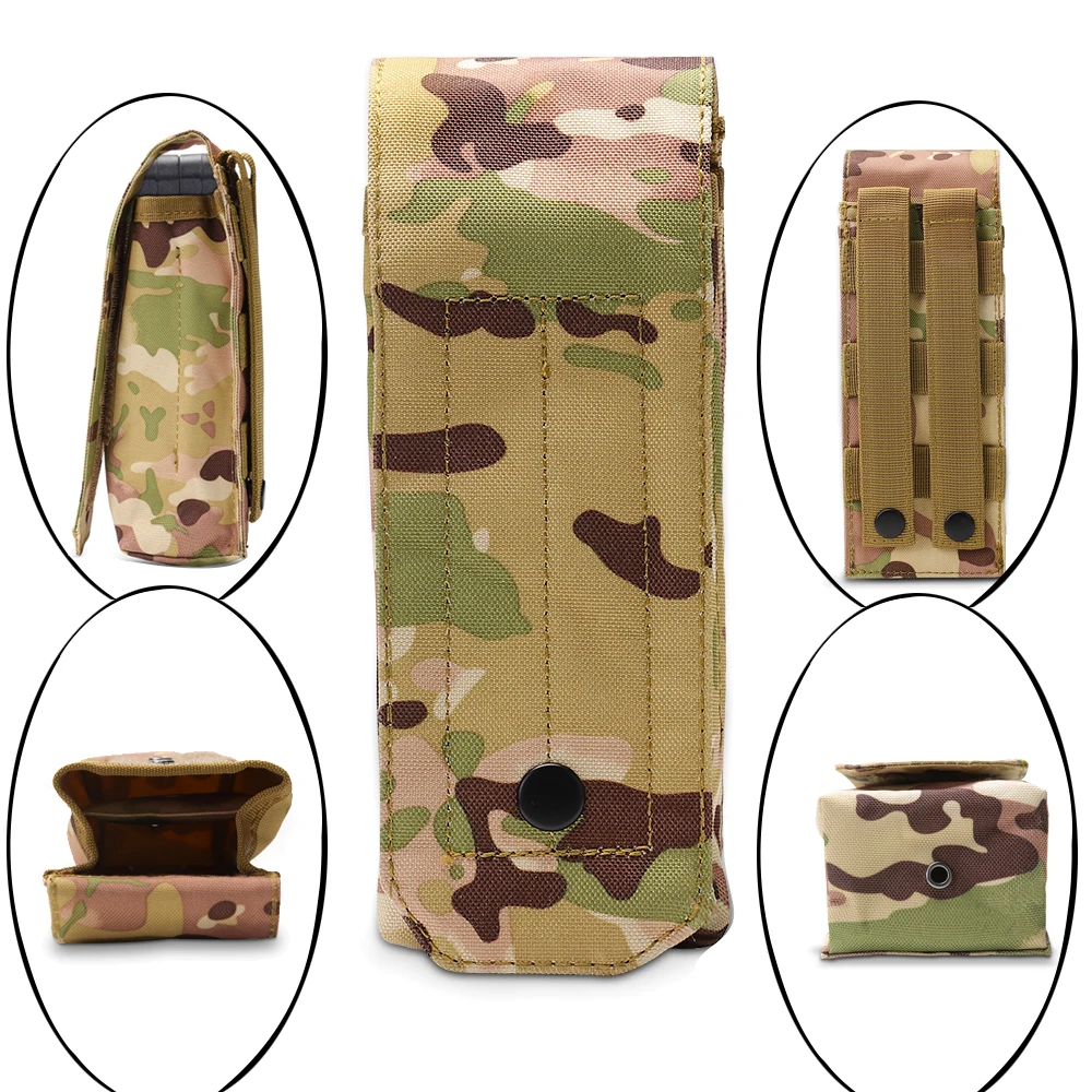 Tactical Gear MOLLE Single Magazine Pouch Airsoft Multicam Clip With Button CP Mag Tool Bag M4 AK Rifle Hunting Holder