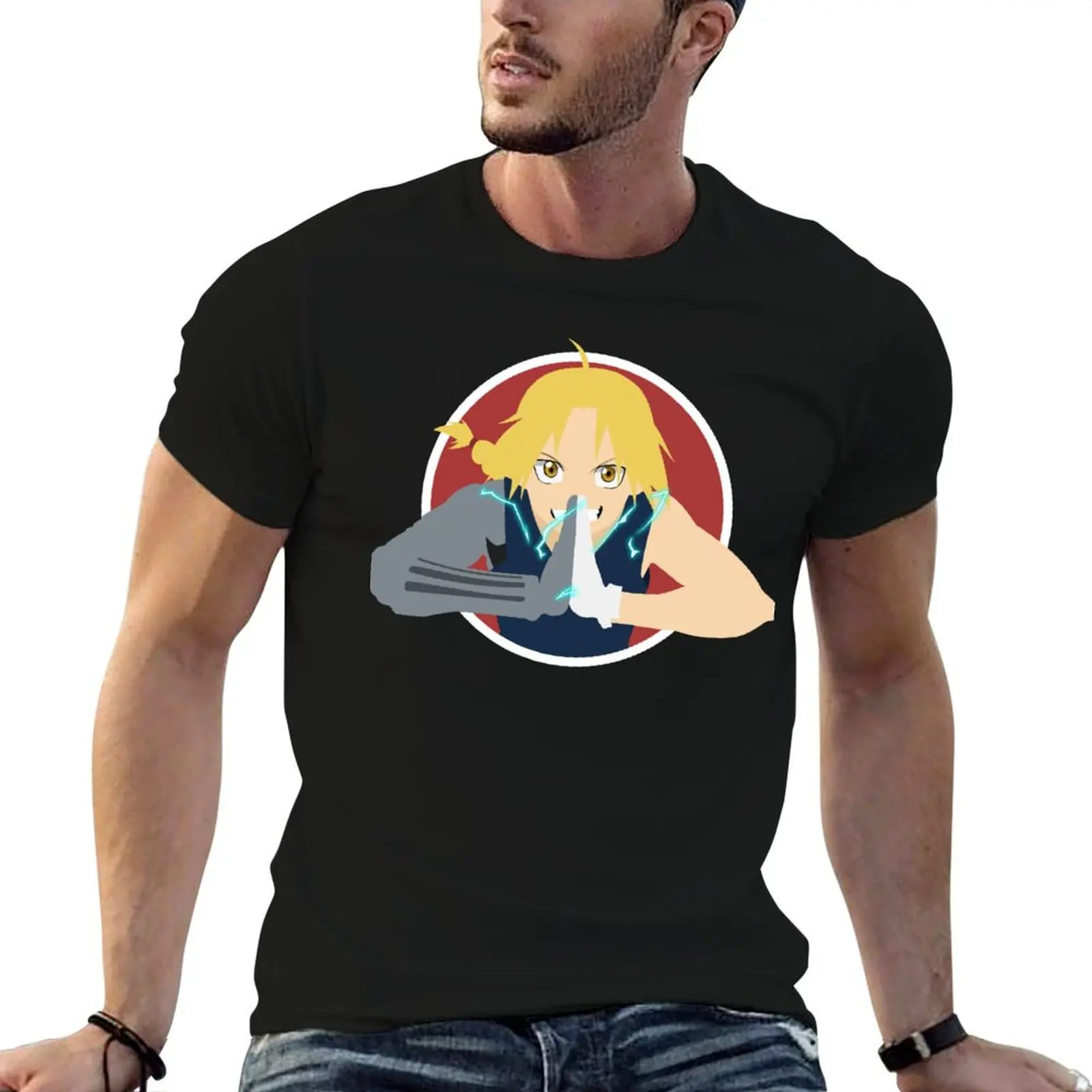 

Edward Elric Minimalist T-Shirt t shirts for man cotton soft man t shirt cotton man graphic t shirt T-shirt