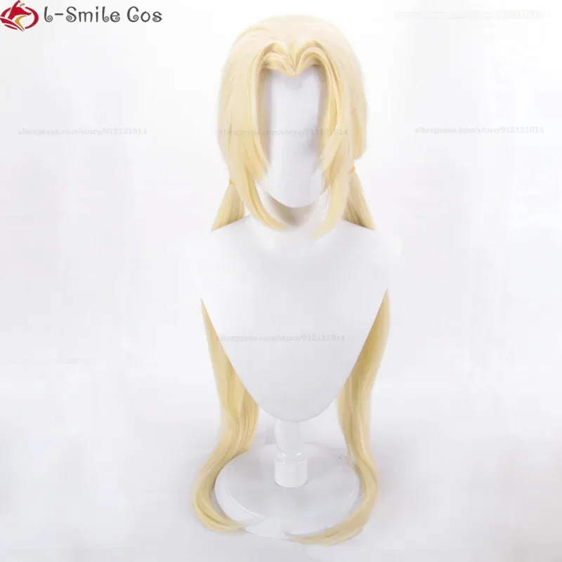 كاندي 2025 شعر مستعار أنيمي 100 سنتيمتر طويل الأصفر تسونادي مقاومة للحرارة الاصطناعية الشعر حفلة تأثيري حلي الباروكات + واي فاي