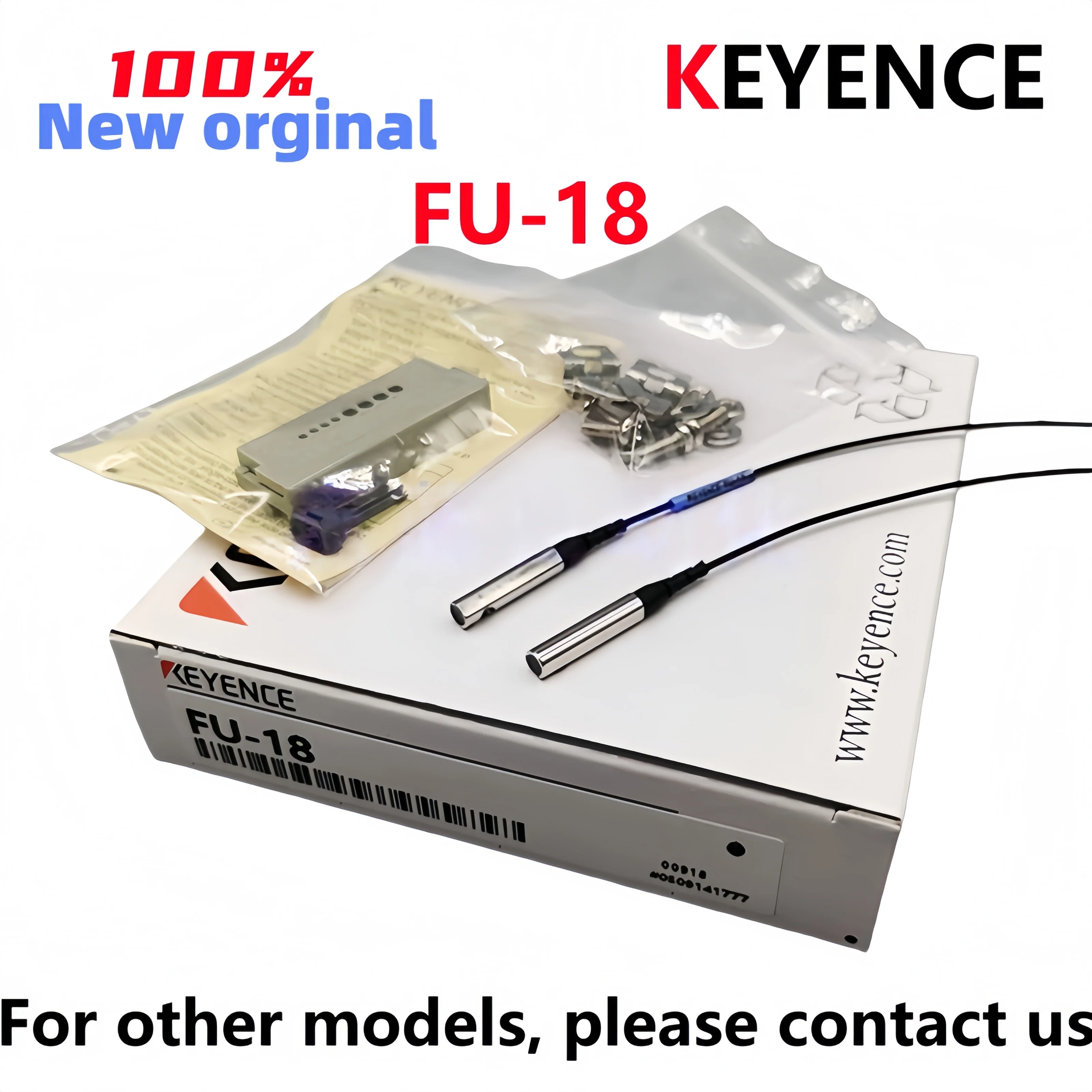 Brand new Original FU-18 KEYENCE Small spot narrow beam opposing optical fiber