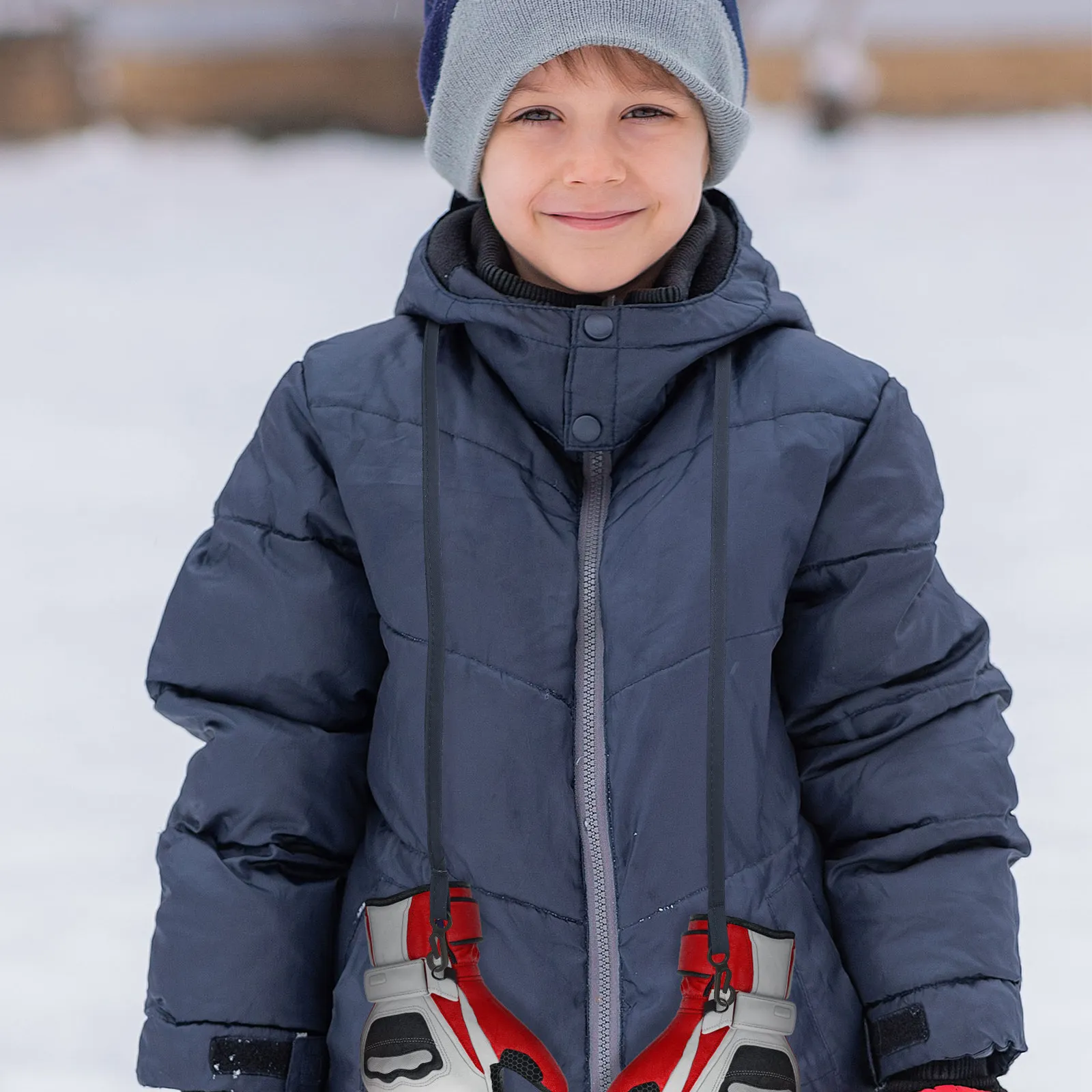 

Ski Glove Holder Clip Nonslip Nylon Rope Anti-Lost Skiing Accessory Gloves Strap Winter Mittens Glove Holder Clip