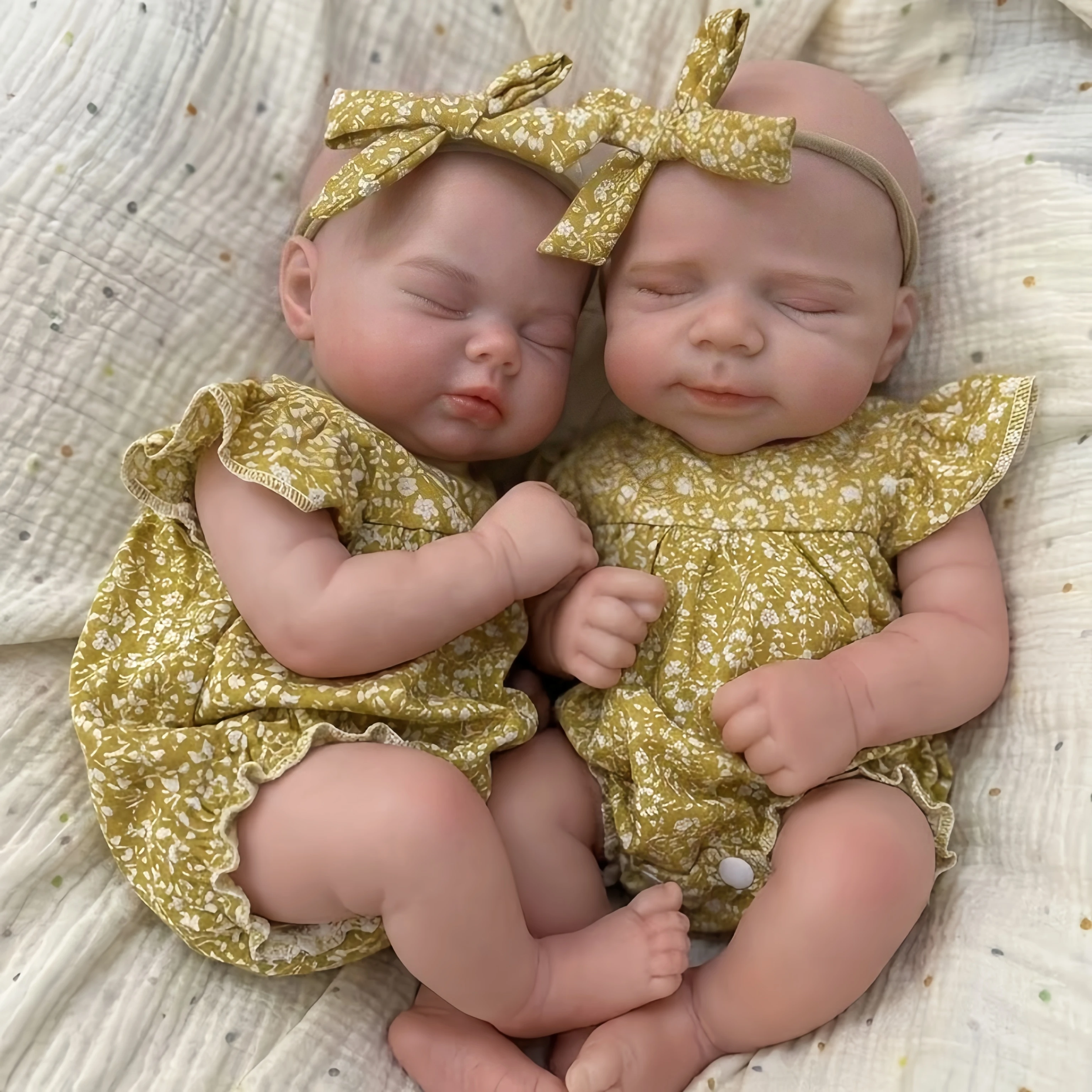 

1PC/2 Styles 13Inch/33cm Open Mouth Solid Silicone Reborn Girl Doll Washable Handmade Newborn Doll Bebe Reborn De Silicona