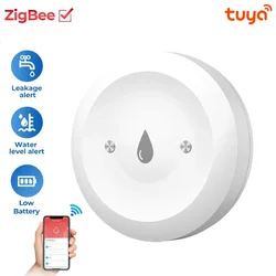 Tuya ZigBee Linkage Water Flood Sensor Detector Overloop Waterdicht Smart Alarm App Remote Monitor Assistent Zigbee2mqtt