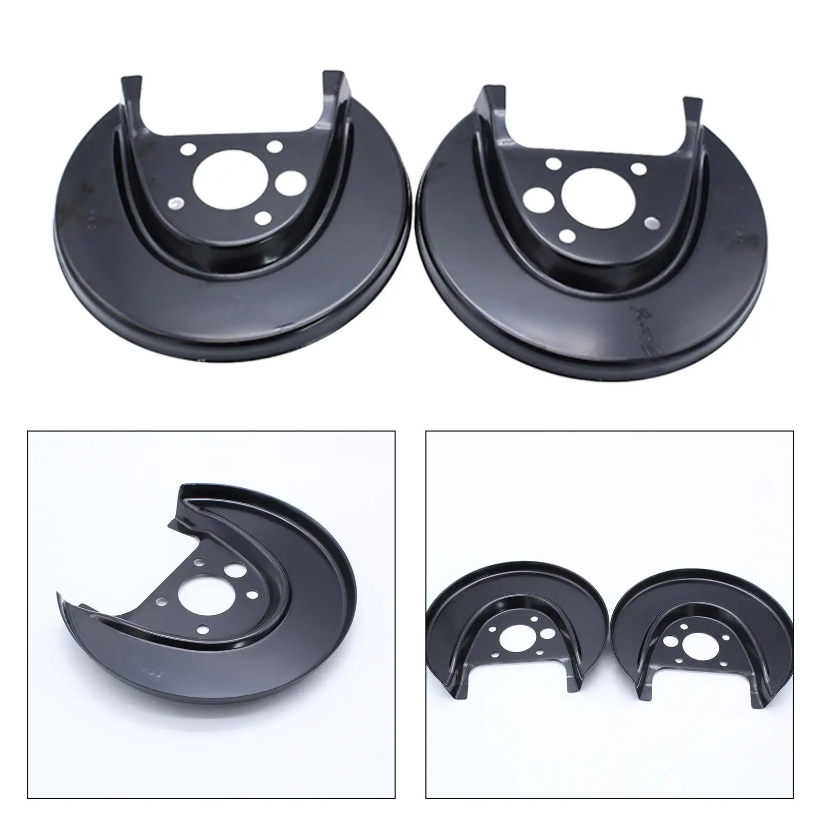 2Pieces Rear Side Brake Dust Shield 1J0615611D Easily Install Automotive Accessories Replacement 1J0615612D