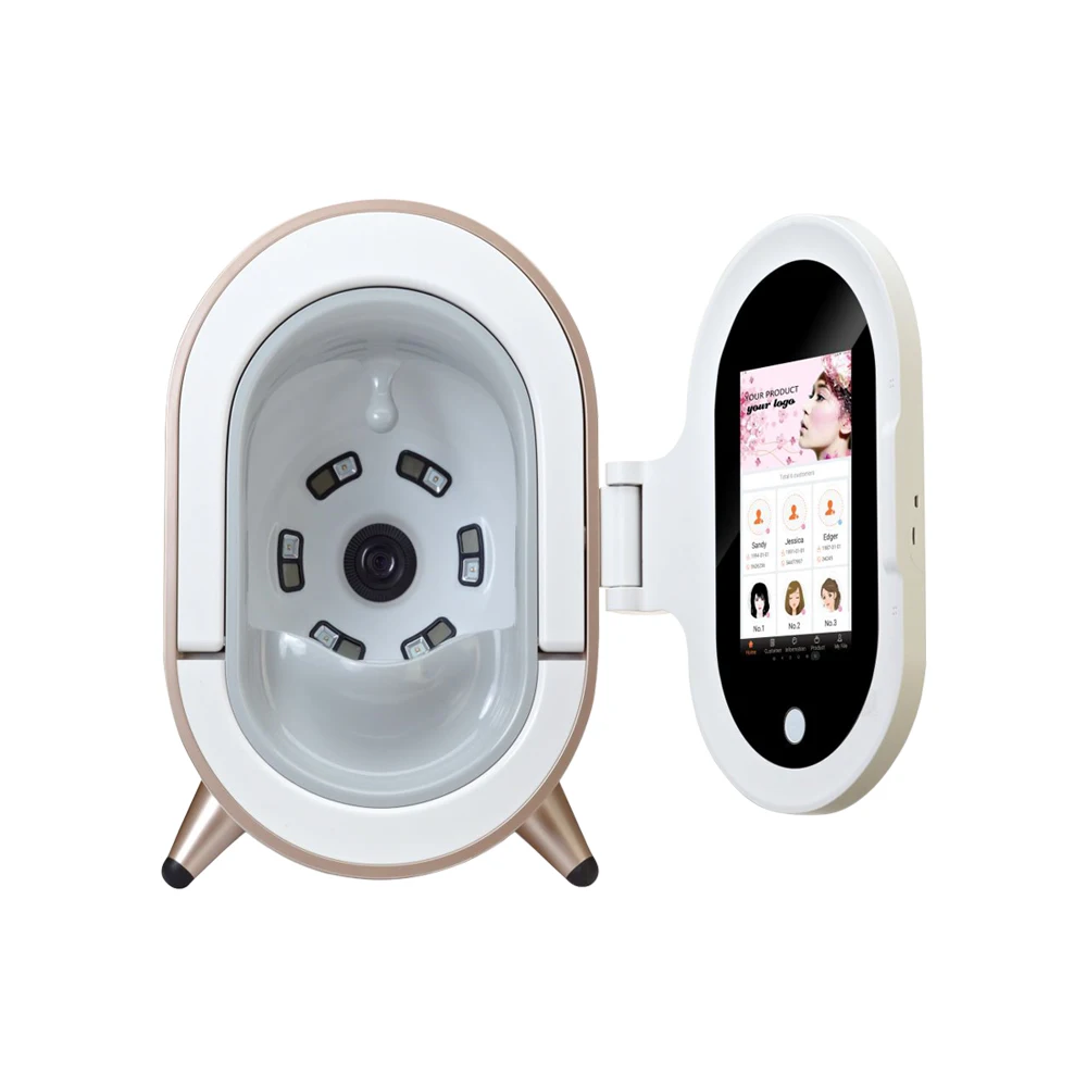 แบบพกพา Magic Mirror Facial Lamp ผิว 3D Skin Detection Analyzer M9 สมาร์ท Professional 5D ดิจิตอลสําหรับ iPad Skin Analyzer