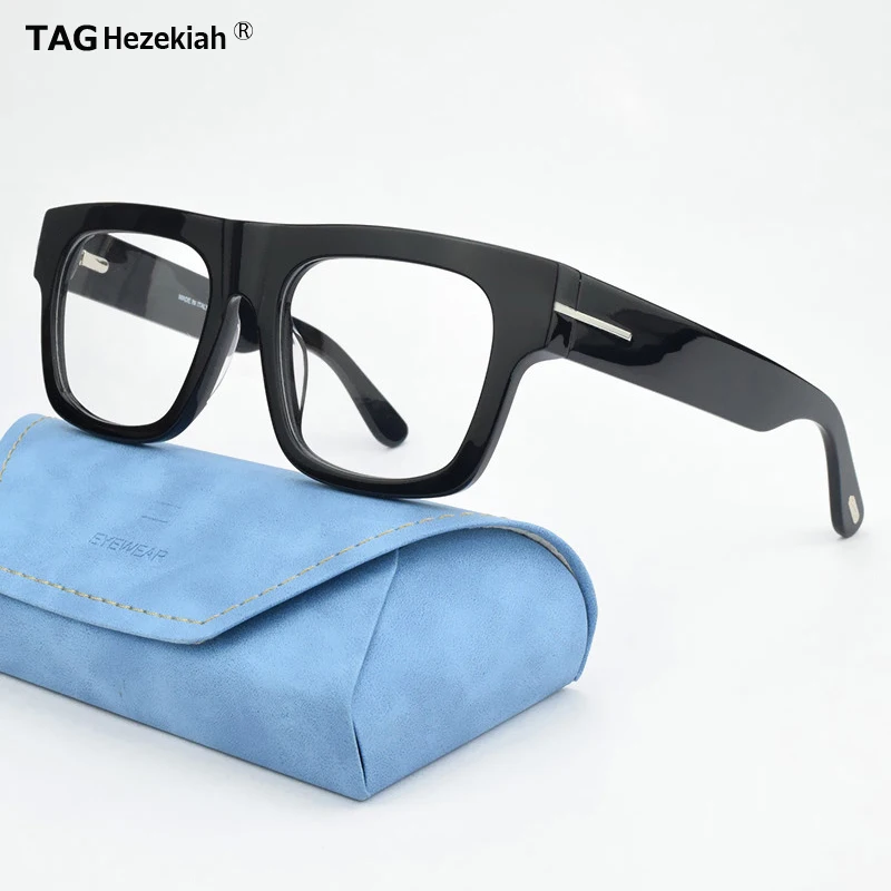 TAG Hezekiah Retro glasses frame men women T5634 Square Eyeglasses designer optical Myopia reading prescription Acetate Eyeweas