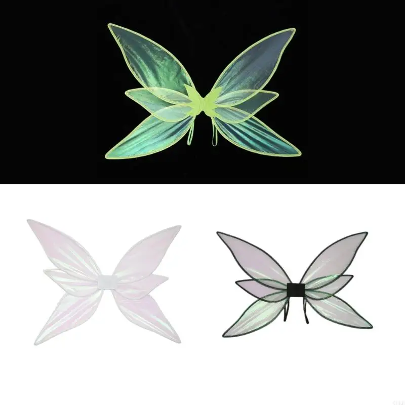 

Q0KE Folding Butterfly-Fairy Wings Dress Up Birthday Party Favor Costumes