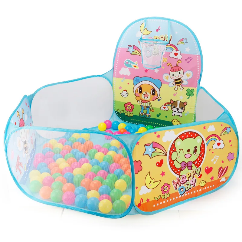 1.2M Portable Baby Pools Ball Pit Dry Pool Balls Cartoon Children's Pool Balls Outdoor Games Kids Playpen Ball Box Baby Pool