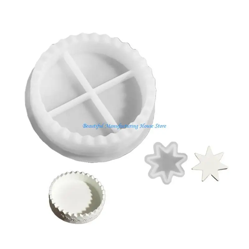 

E56A Silicone Crafting Mold Star Stand Moulds Small Plate Molds Suitable for Weddings and Exhibitions