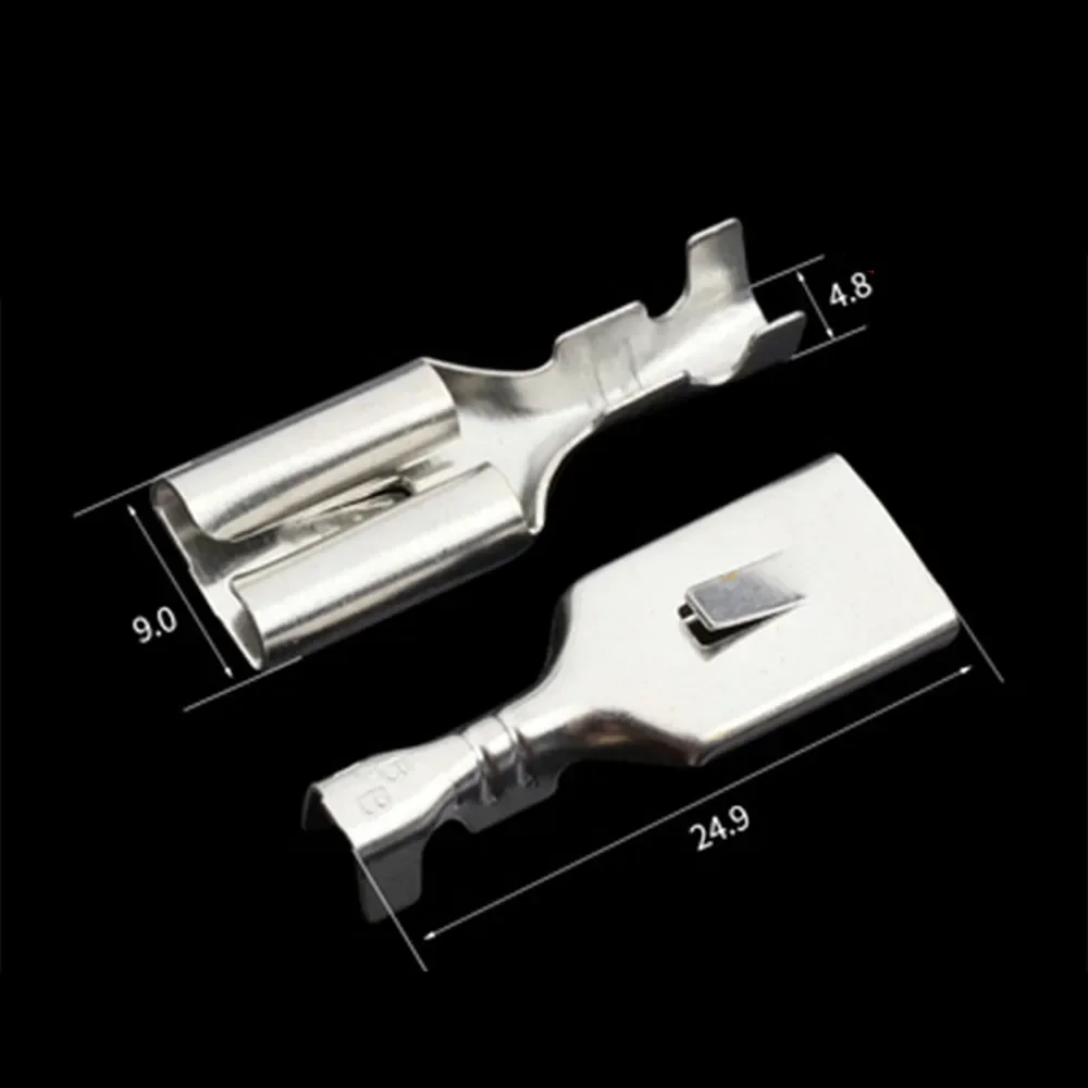 100PCS 7.8 Plug-in spring In-line female terminal  switch wire  block 0.3mm2 to 4.0mm2